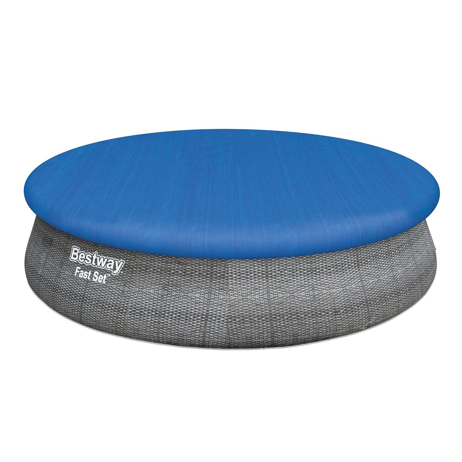 BESTWAY Pool »BESTWAY 57372 Fast Set Swimmingpool Rund Rattan Look Filter Leiter Cover 457x107cm«