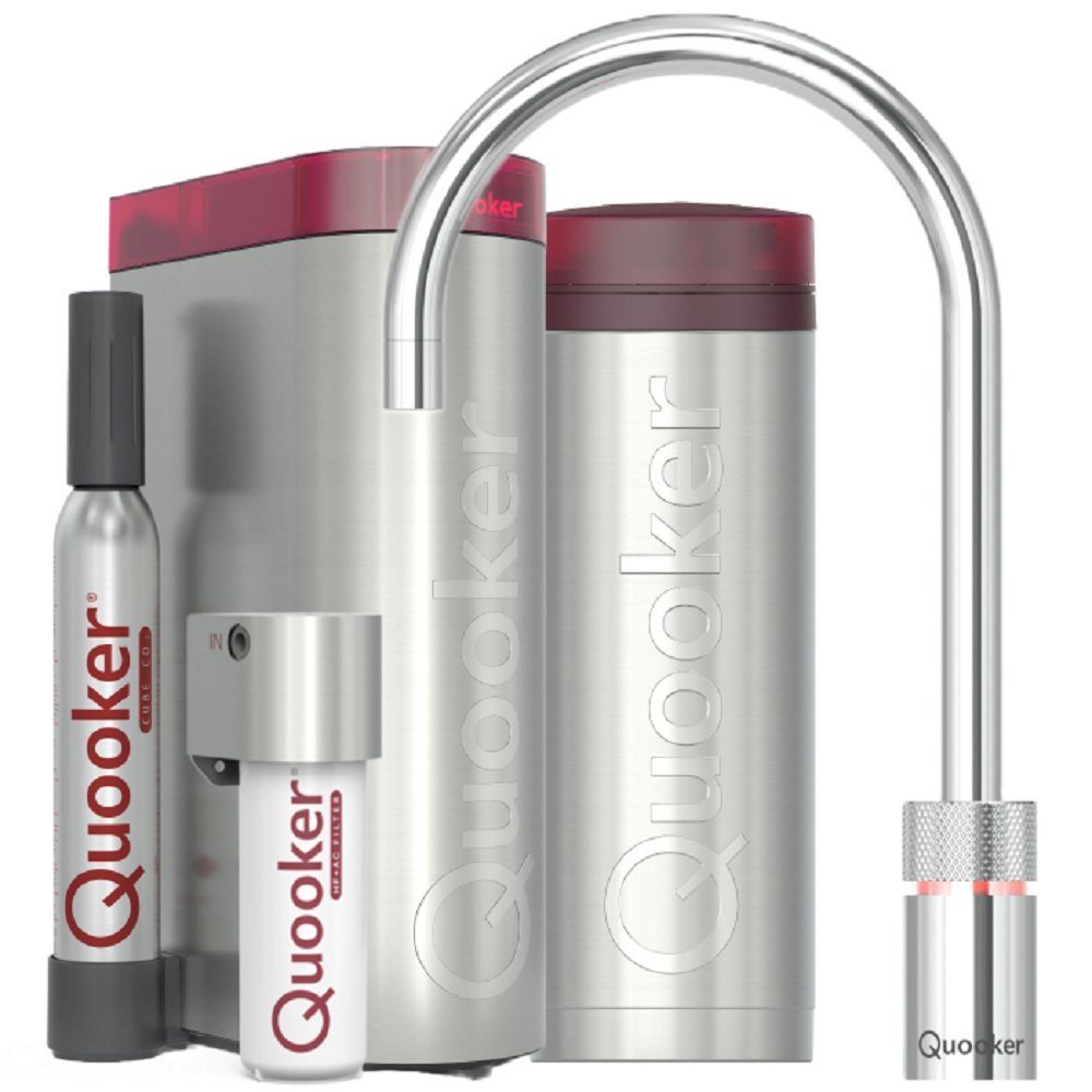 QUOOKER Küchenarmatur Nordic Round single tap Set mit PRO3 CUBE NSRCHR PRO3 CUBE2 *inkl. 7 JAHRE GARANTIE*
