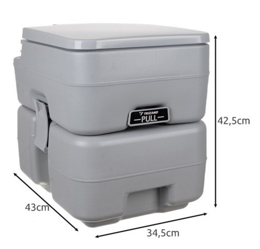 Thumbnail - Trizand Campingtoilette Ttragbare Toilette Camping, (Spar-Set, 1-St., Spülwasserversorgung), Abflussdeckel für hygienisc...
