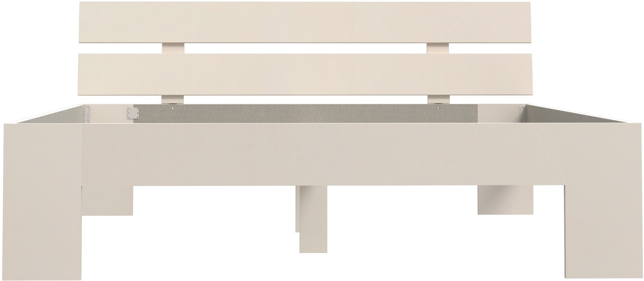 FORTE Bettgestell Ingalil, B/H/T 165,1/78/209,4 cm
