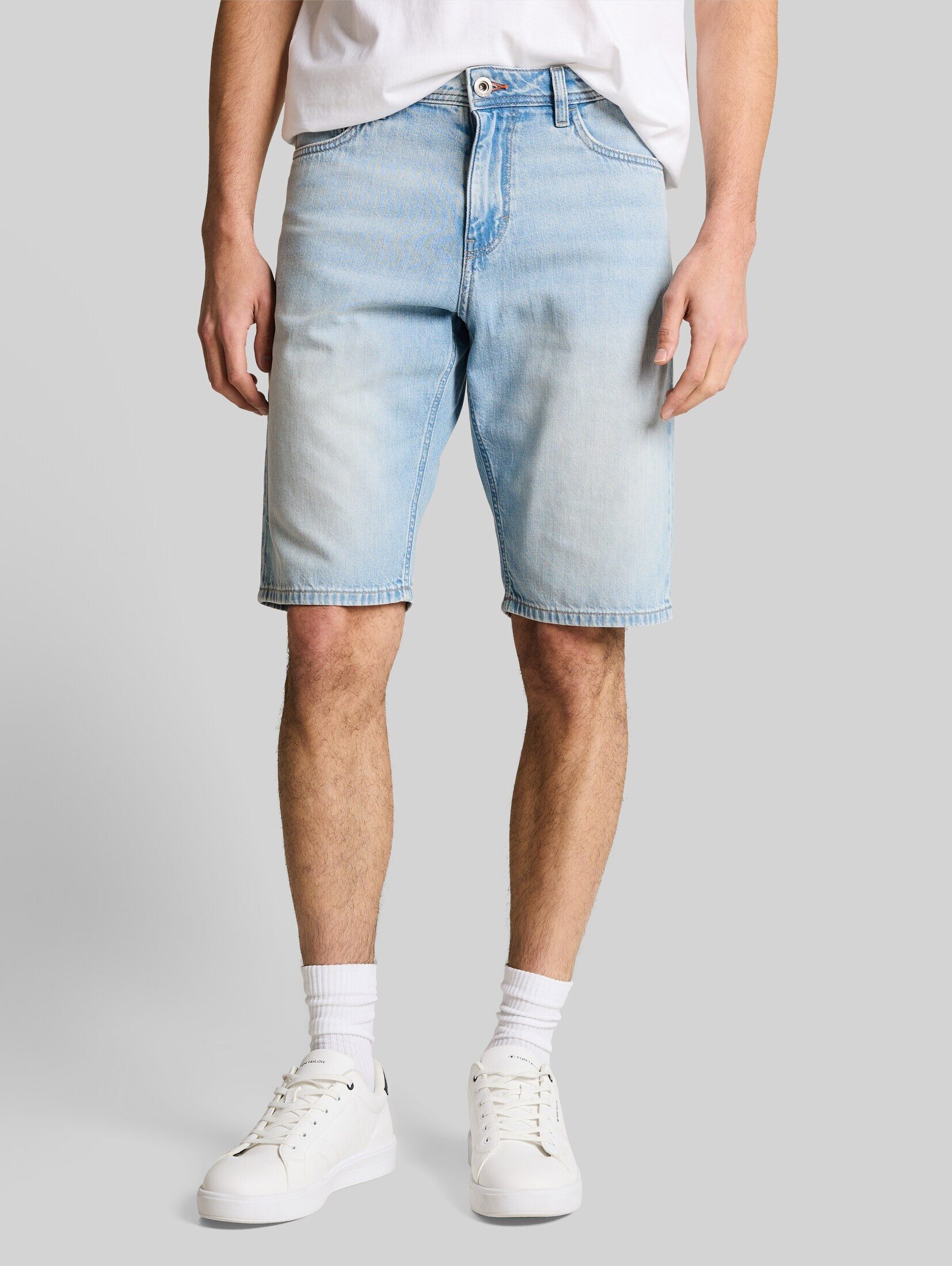 TOM TAILOR Shorts Jeanshosen TTMARVIN STRAIGHT Ultralight Jeans Shorts