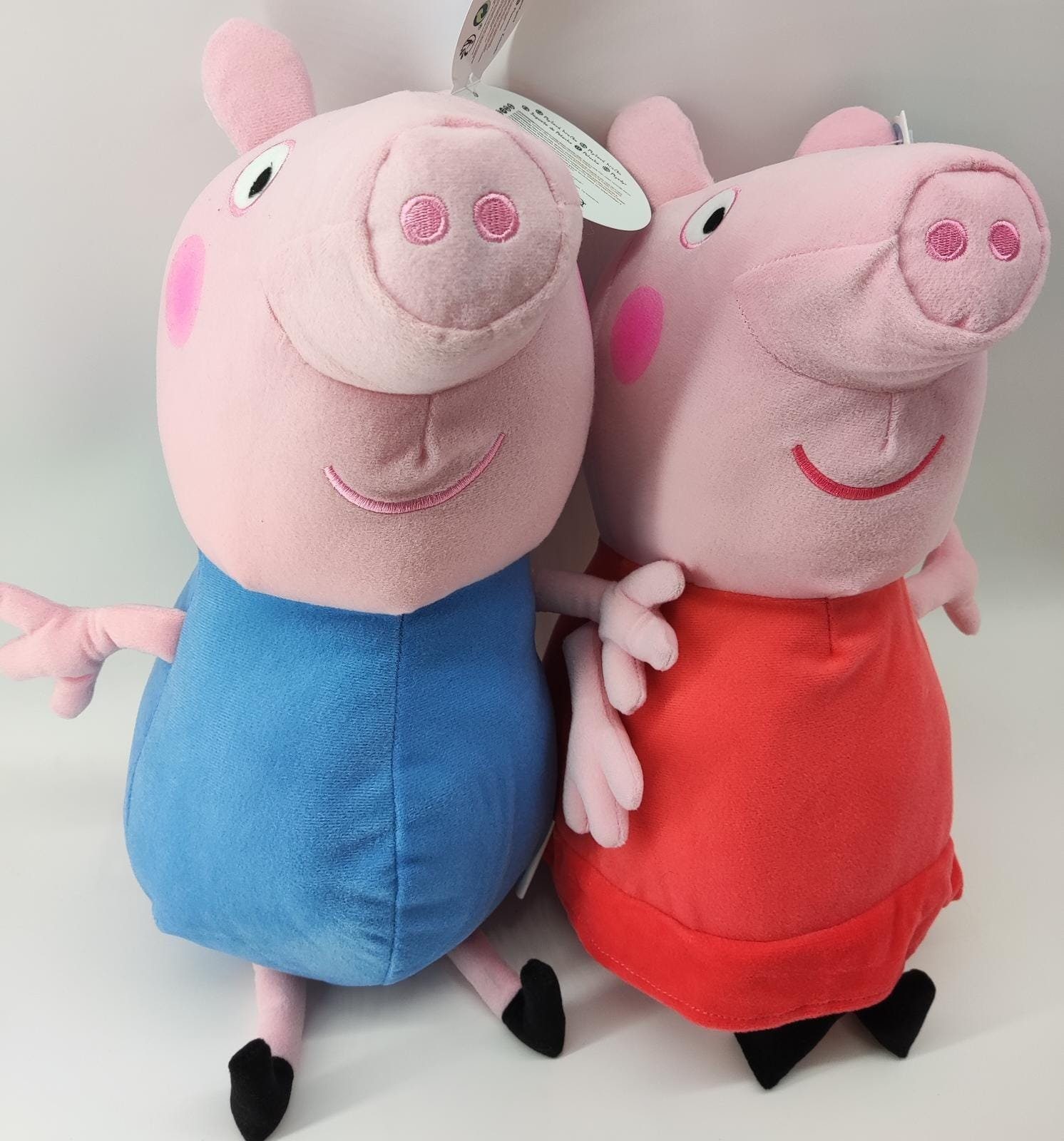 soma Kuscheltier Peppa Wutz Schorsch Pig blau XXL 30 cm Stofftie Kuscheltier (1-St), Super weicher Plüsch Stofftier Kuscheltier für Kinder zum spielen