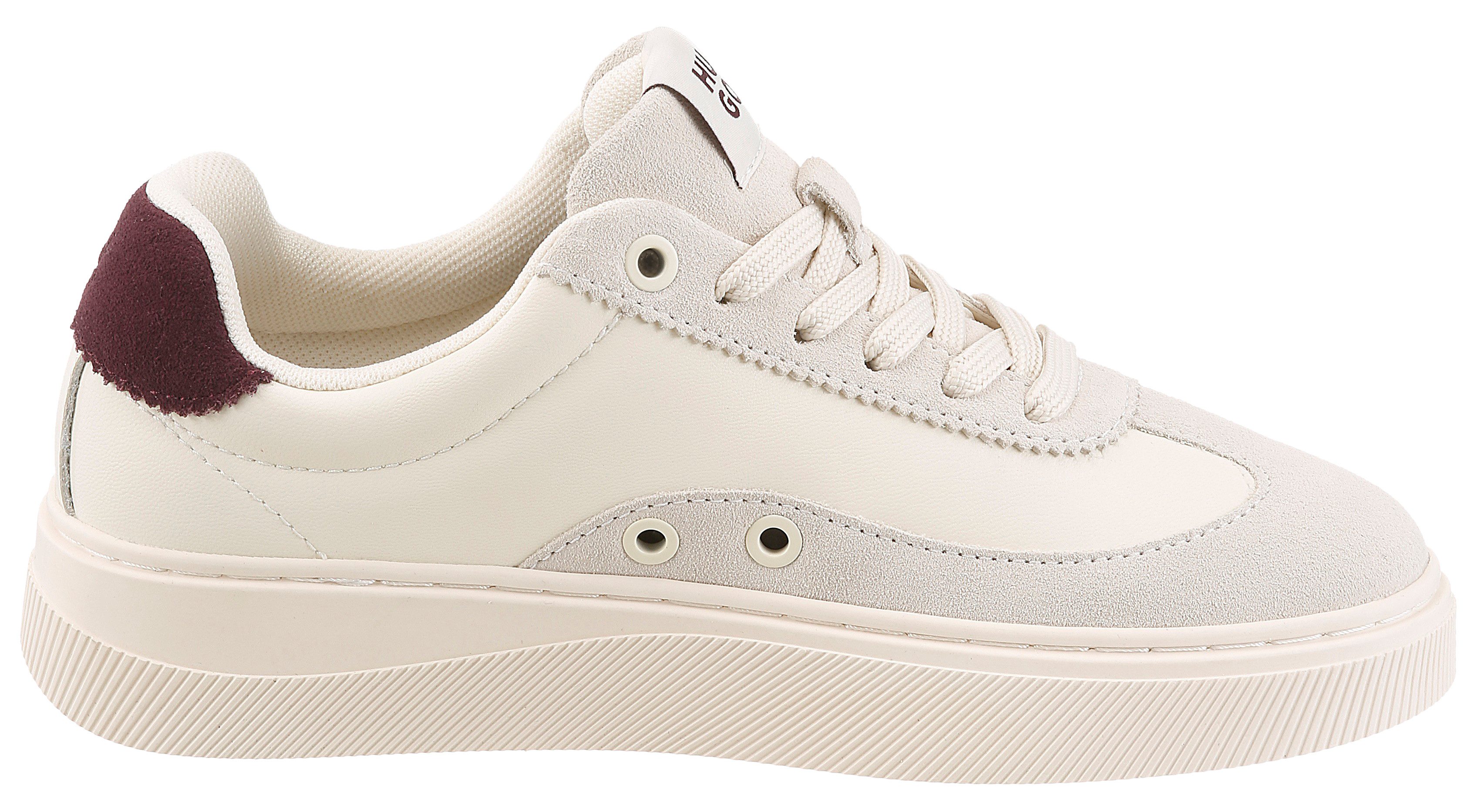 HUGO Lyzz Tenn Sneaker Schnürschuh, Freizeitsneaker, Halbschuh mit Kontrast an der Ferse