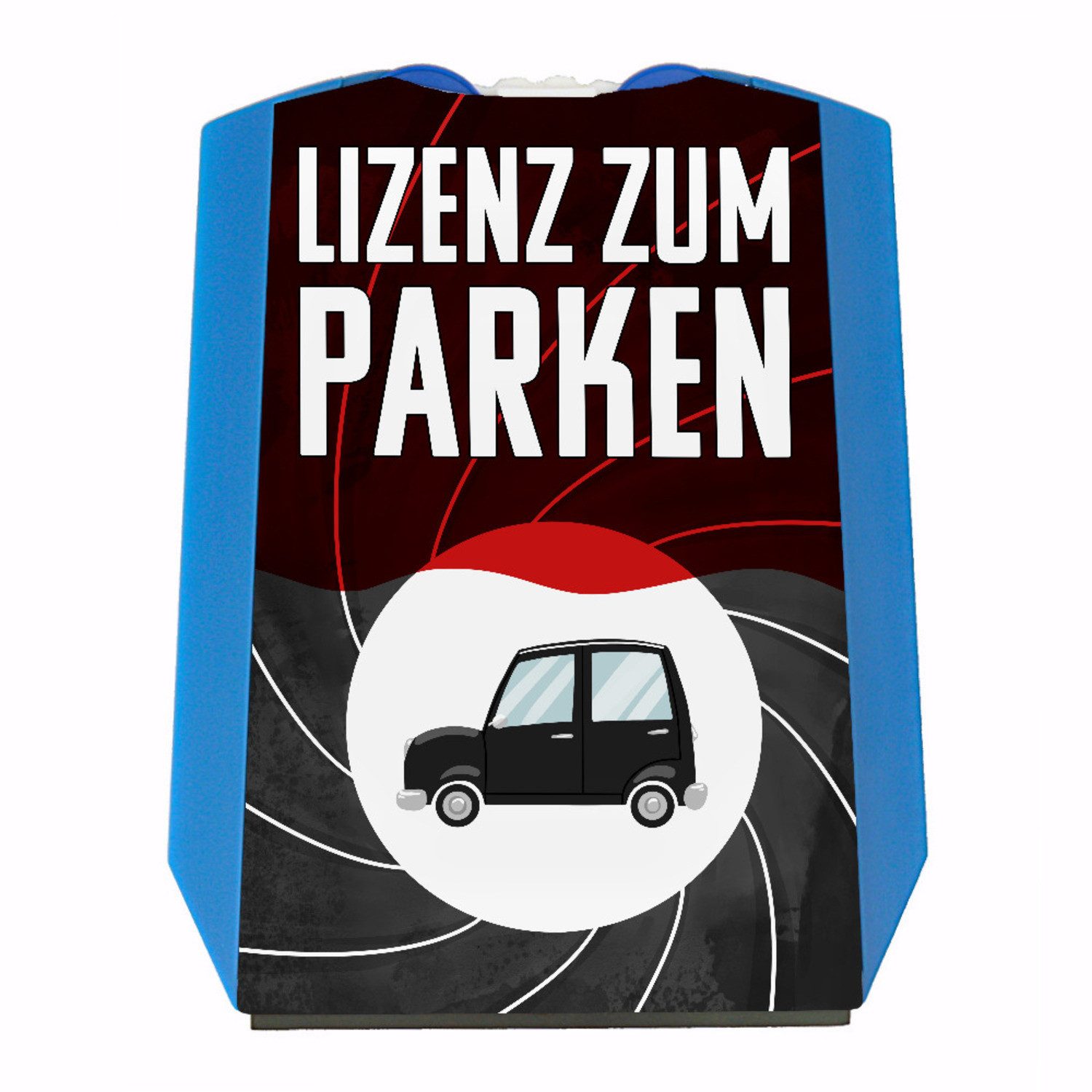 Parkscheibe Lizenz zum Parken Geheimagent Parkscheibe mit 2 Einkaufswagenchips