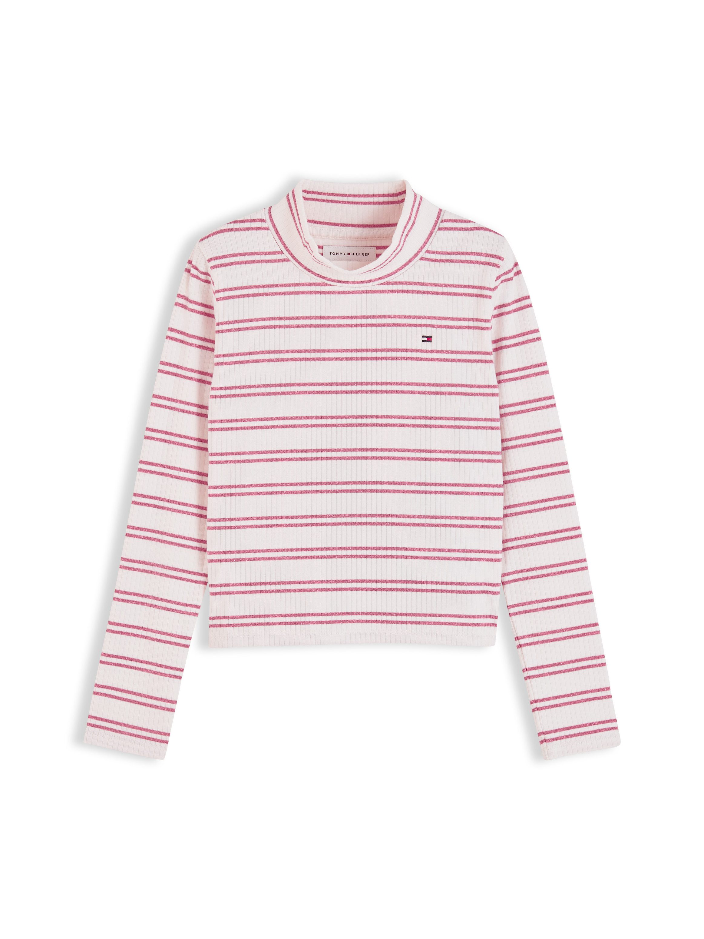 Tommy Hilfiger Langarmshirt Lurex-Details, Regular Fit Kinder bis 16 Jahre