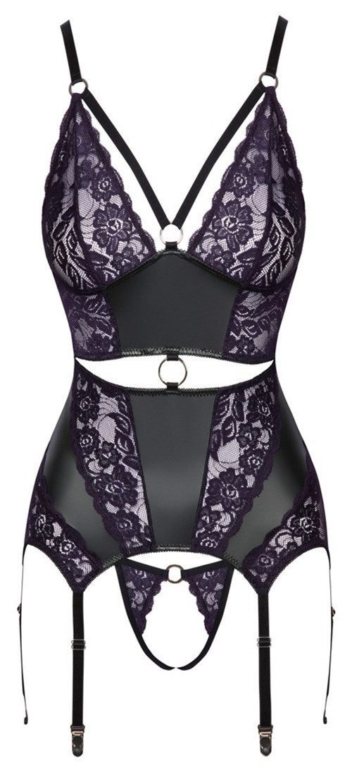 Cottelli Collection Body Dessous-Set: Straps-Body und String - schwarz (2-t günstig online kaufen