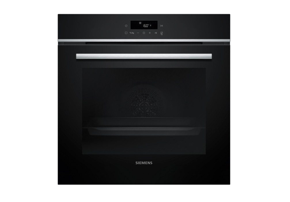 SIEMENS Einbaubackofen iQ300 HB572ABS4, mit Auszug nachrüstbar, Selbstreinigungssystem, Schnellaufheizung, LED-Touchbedienung