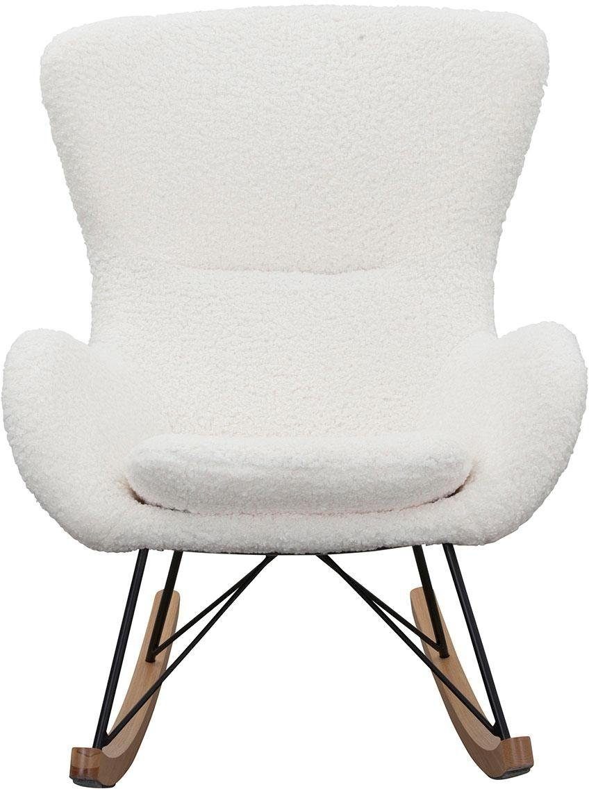 SalesFever Schaukelsessel Entspannender Schaukelstuhl, In charmantem Teddyfell-Design. € 549,99