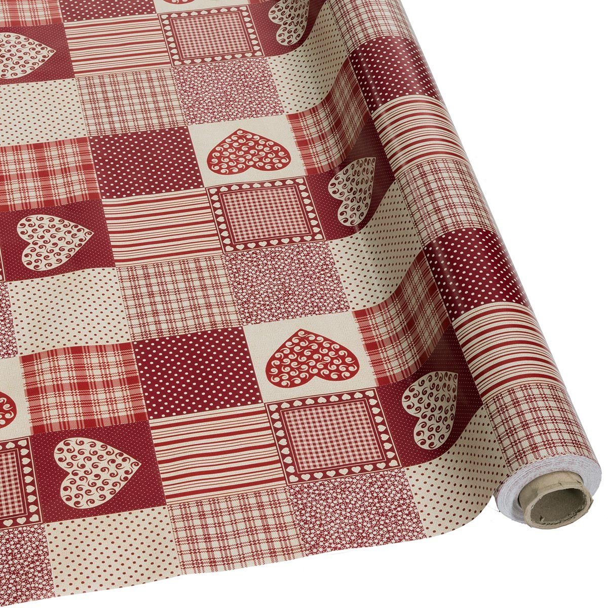 DéVa Tischdecke DéVa Wachstuchtischdecke "Herzen rot" günstig online kaufen
