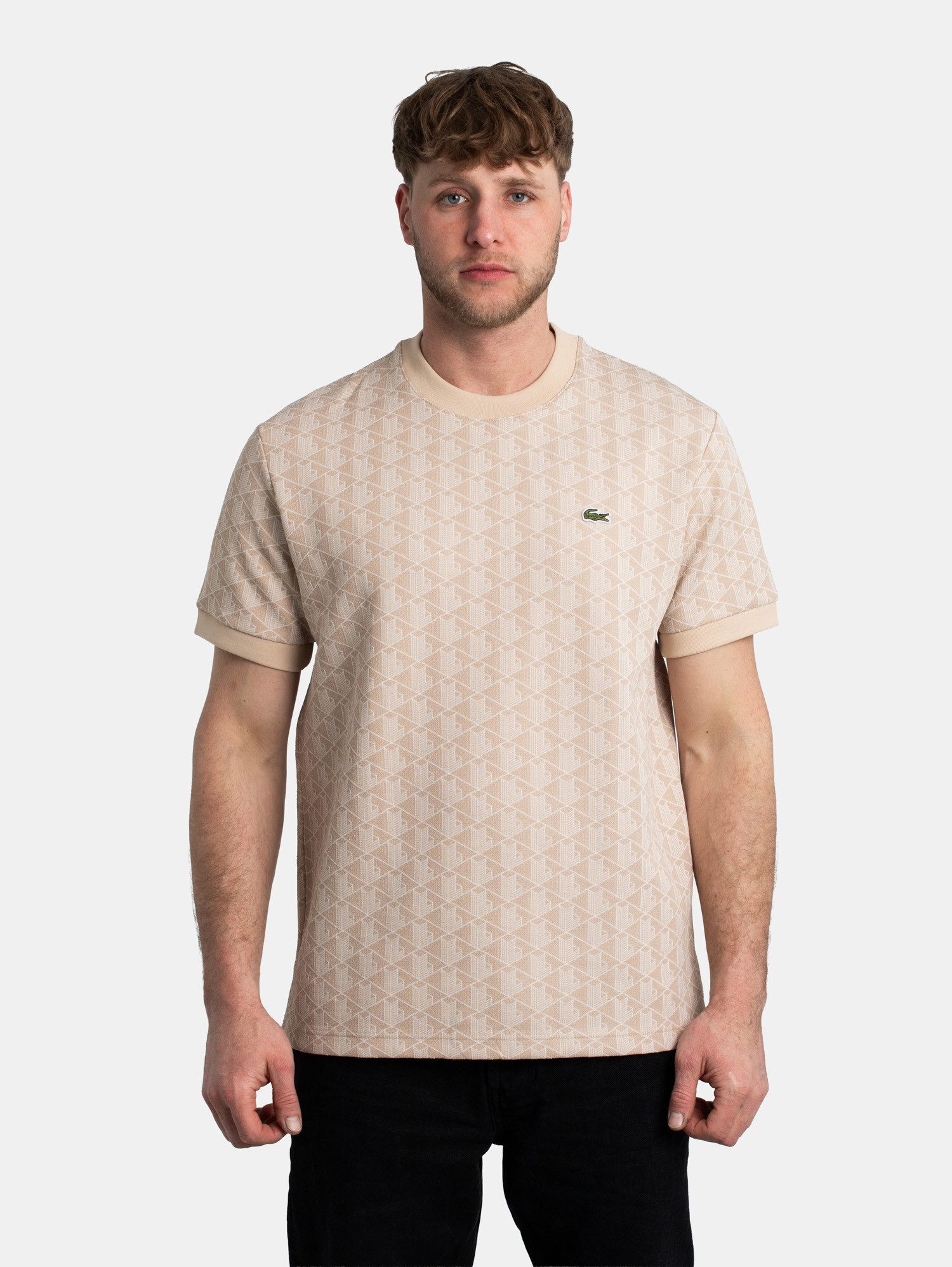 Lacoste T-Shirt Lacoste Tee aus Jacquard günstig online kaufen