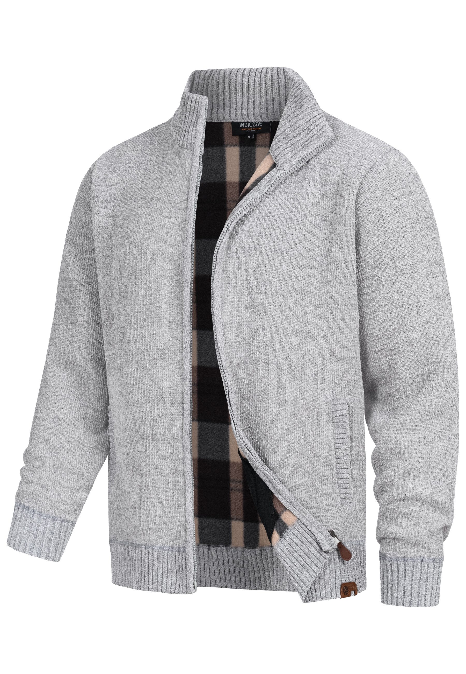 Indicode Cardigan Herren INFilion Herrenstrickjacke