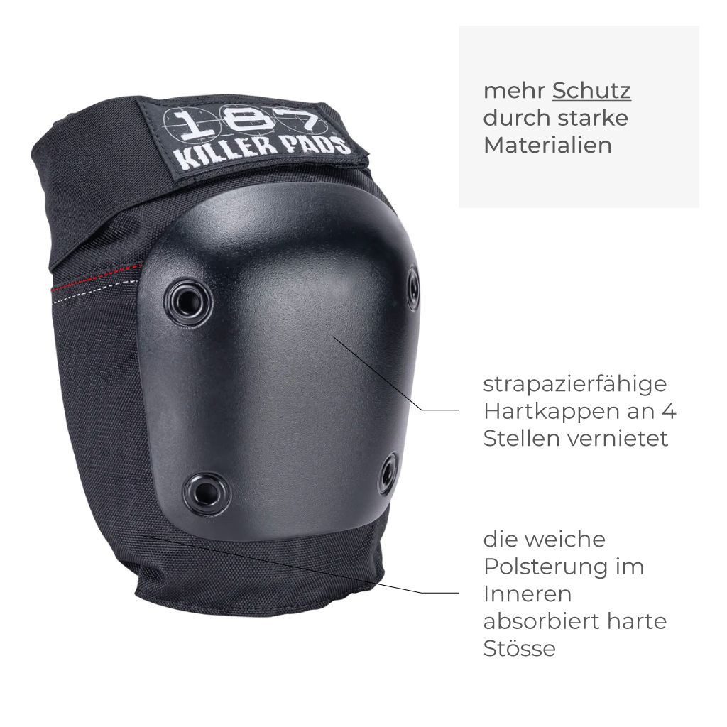 187 KillerPads Knieschutz Fly Knee, Flexibler Knieschutz für Action-Sportarten