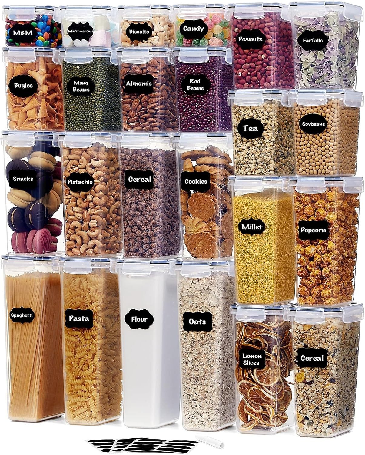 Lifewit Aufbewahrungsdose Lebensmittel Vorratsbehälter 24er Set BPA-frei Kü günstig online kaufen