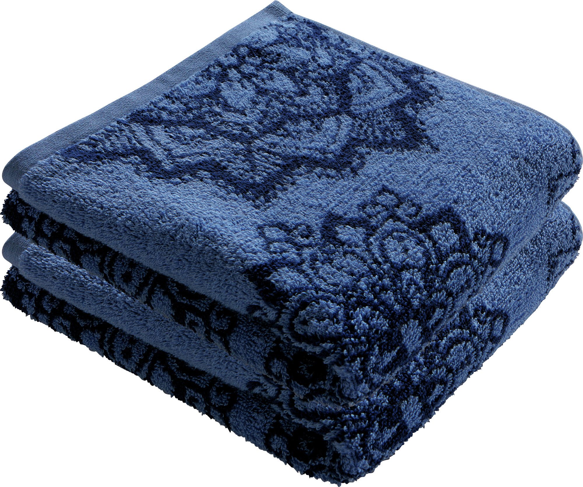 Erwin Müller Handtuch Handtuch "Mandala" 2er-Pack, Frottier/Jacquard, Walk-Frottier Motiv