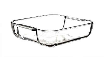 Pyrex Auflaufform »quadratisch 25x21 cm aus Borosilikatglas klein & eckig Backofen«, Borosilikatglas