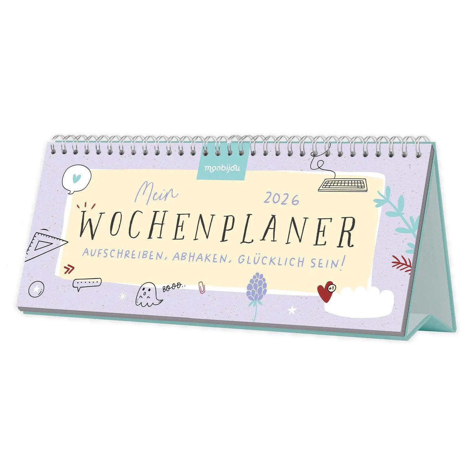 Lingen Schreibtischkalender Mein Wochenplaner 2026 - Aufschreiben, abhaken, glücklich sein!