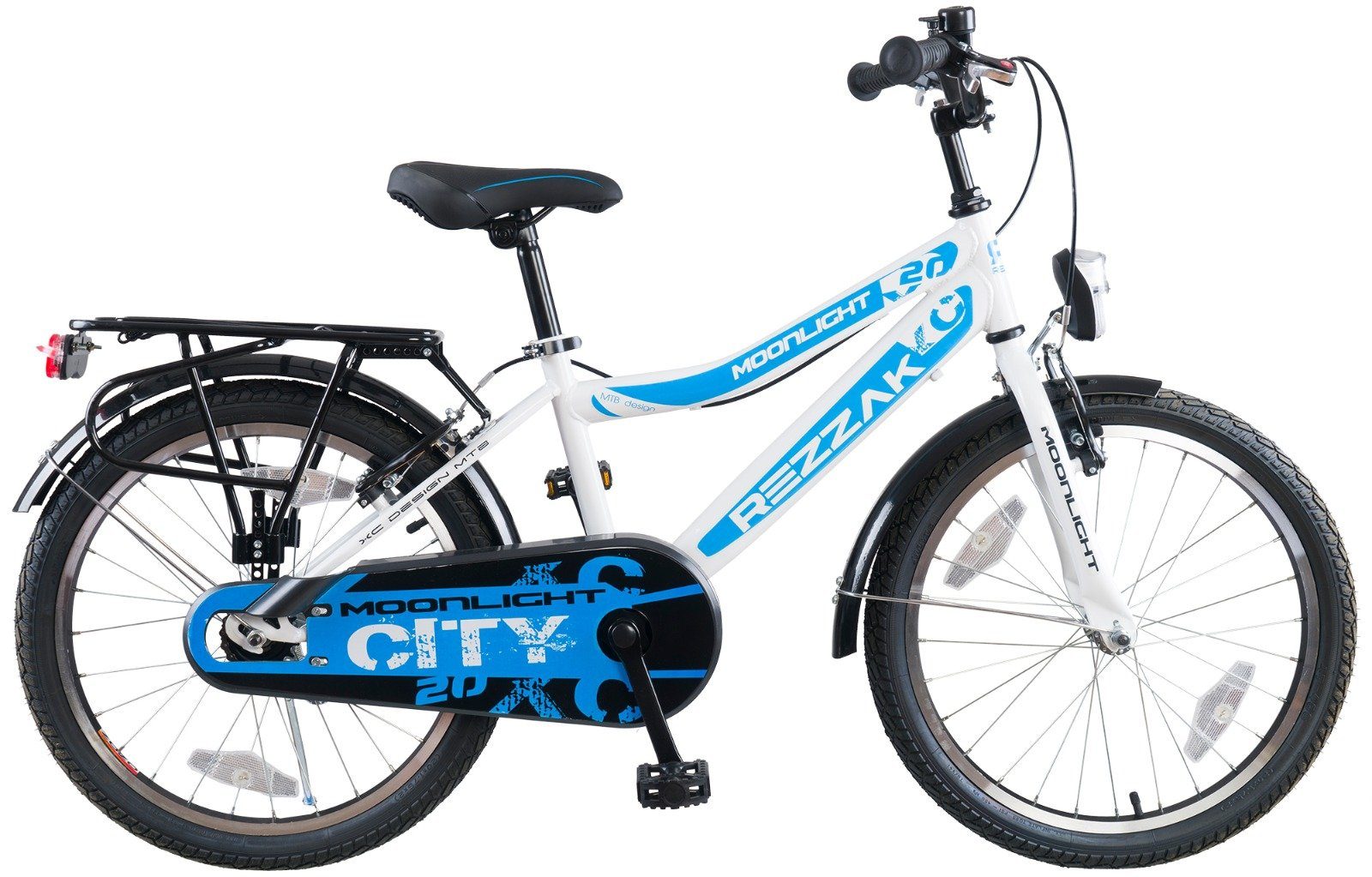 Rezzak Kinderfahrrad 20 Zoll Kinder Fahrrad City Bike Moonlight-042, 1 Gang, Keine