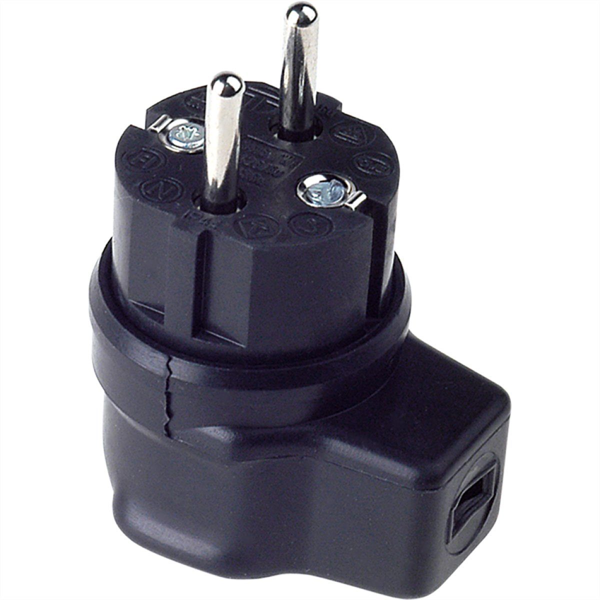 Vollgummi Winkelstecker Stromadapter