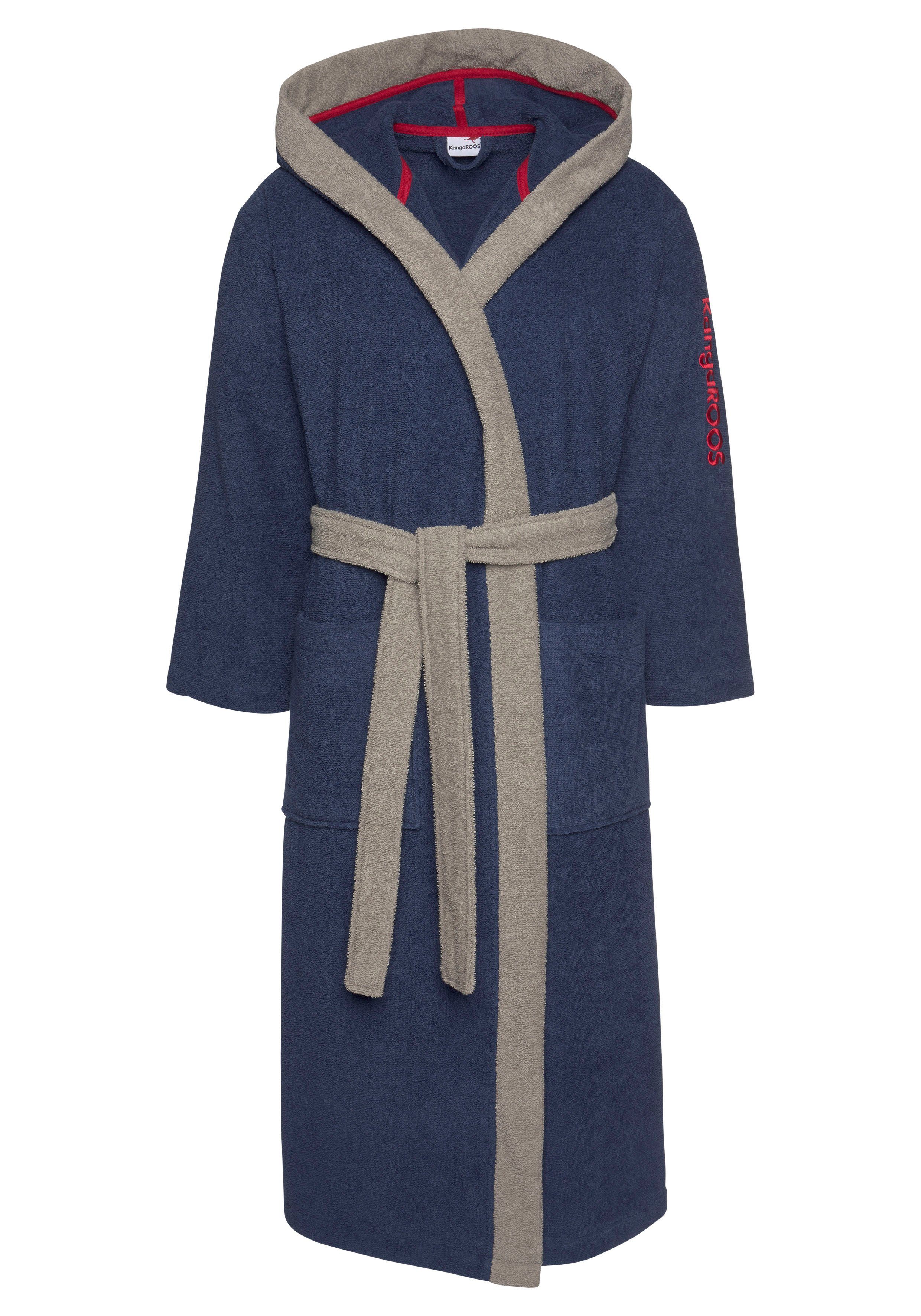 KangaROOS Unisex-Bademantel Henry, ideal für Sauna günstig online kaufen