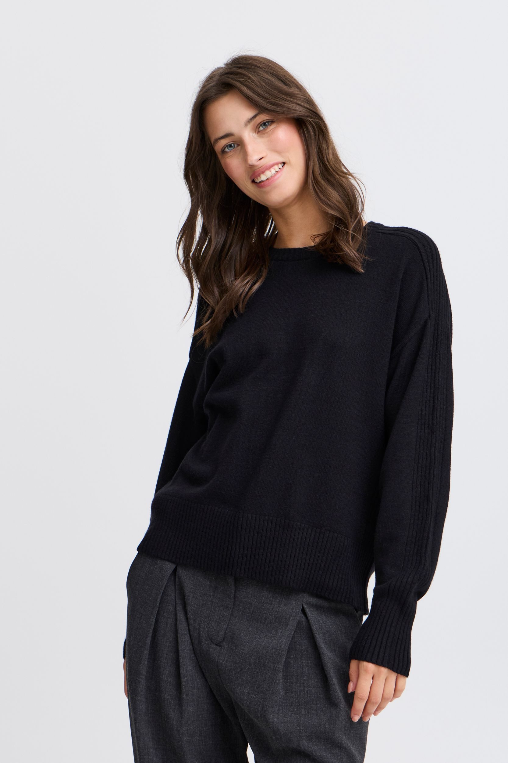 b.young Strickpullover Pullover Loose Fit Kurz günstig online kaufen