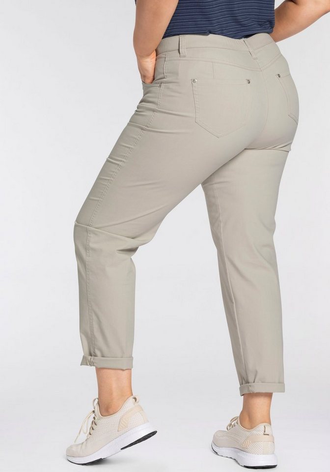 KjBRAND Chinohose Betty Chino mit Komfortbund, Modische Casual-Hose,  knöchellang mit 2 Schlitzen