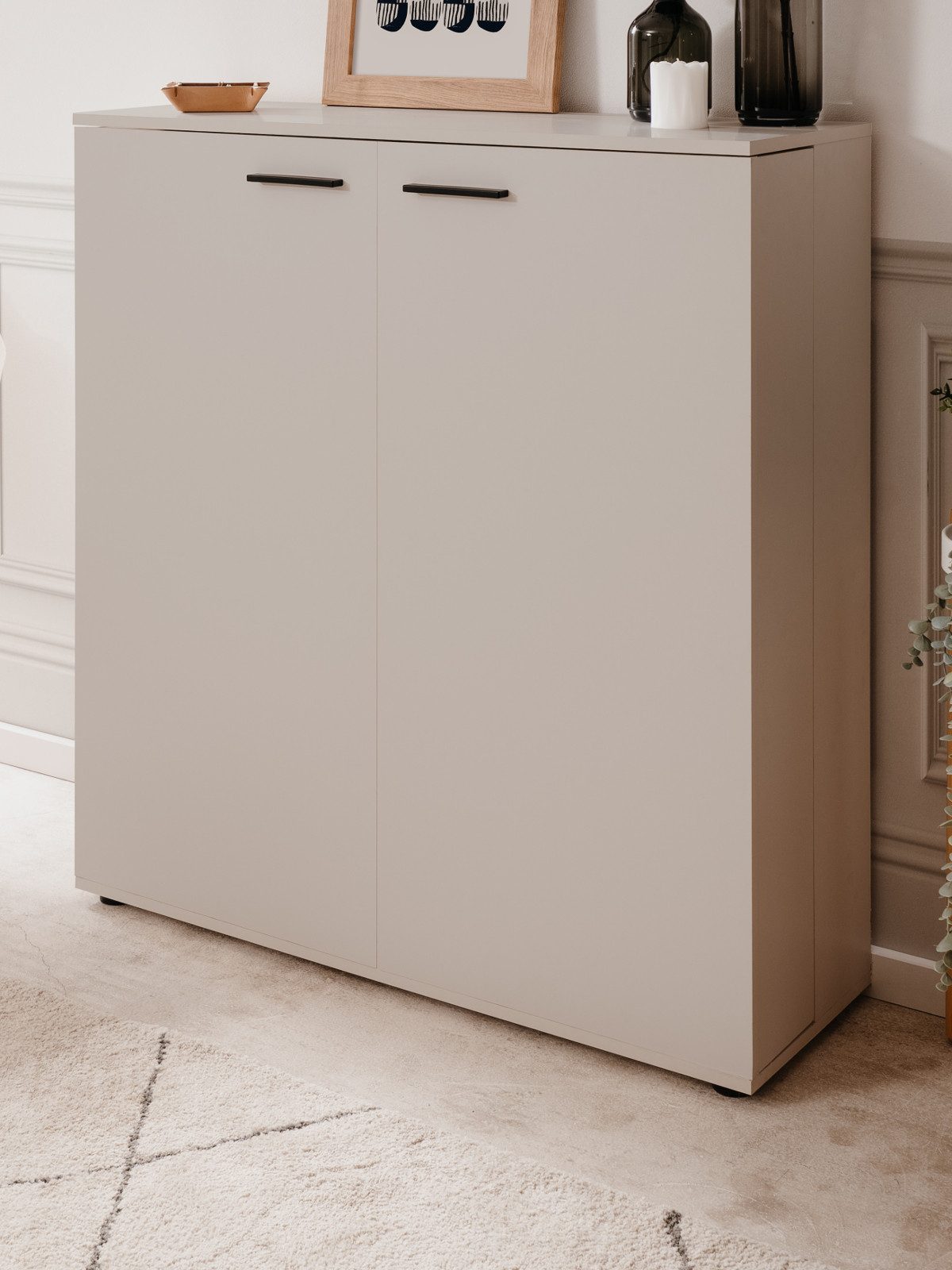 Furn.Design Schuhschrank Logu (Kommode in Samt, günstig online kaufen