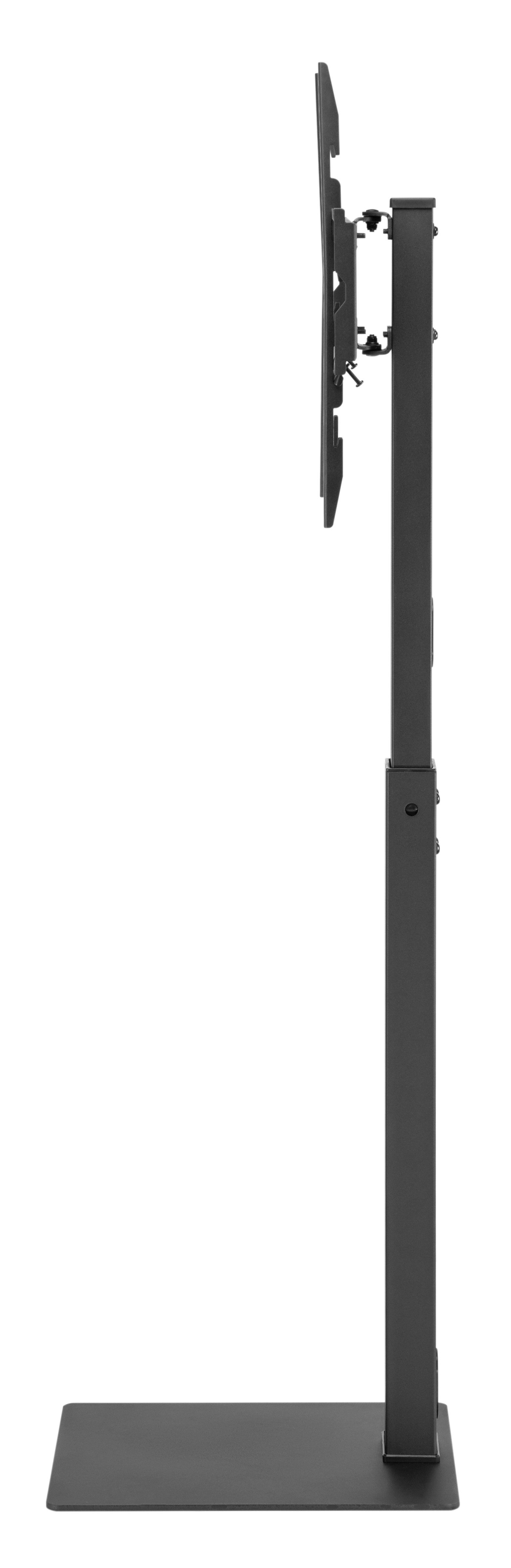 Xantron TV-Wandhalterung Bodenständer für Monitore 37-75", PREMIUM-TVBS03, (bis 70 Zoll, Edle Glasplatte, höhenverstellbar, schwenkbar)