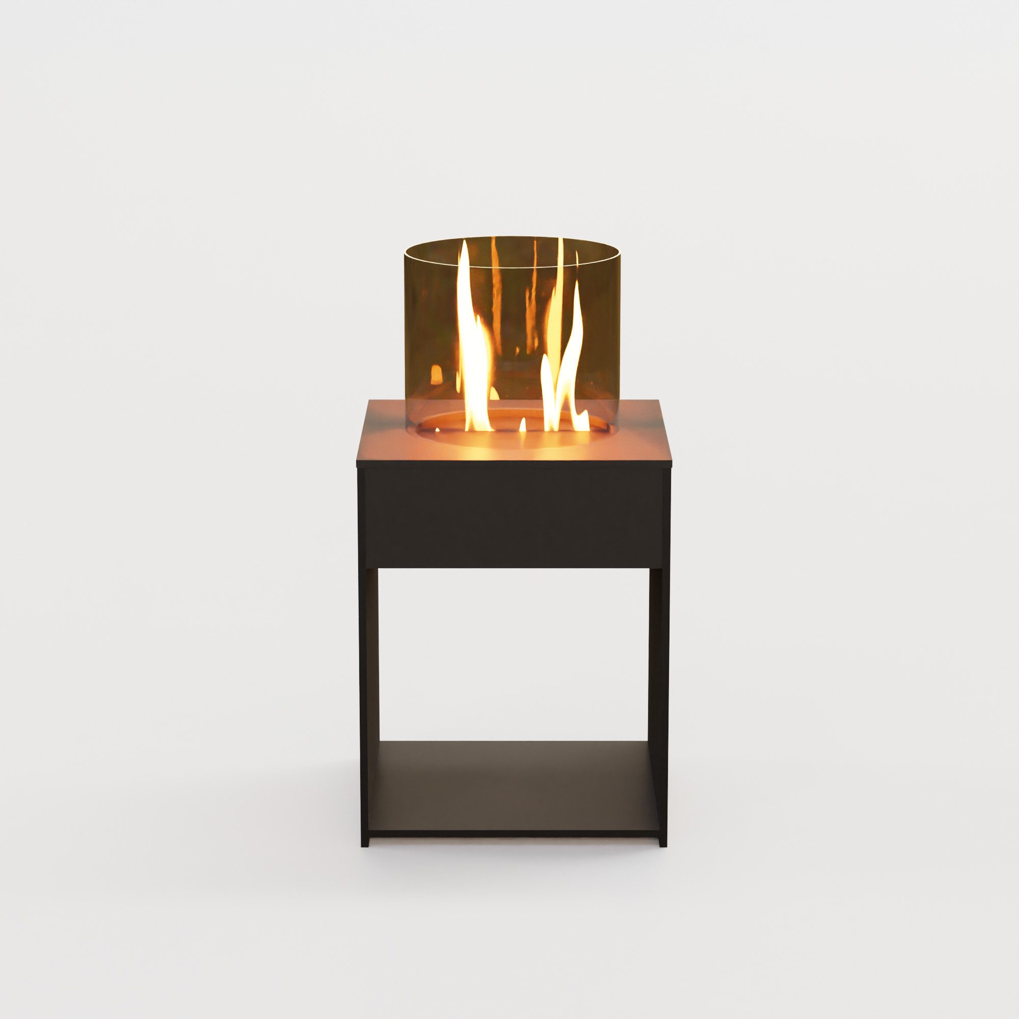 GLOW FIRE Echtfeuer-Dekokamin Emma Concept S Outdoor Ethanolkamin, echte Flamme mit Wohlfühlfaktor, TÜV geprüfter Sicherheitsbrenner