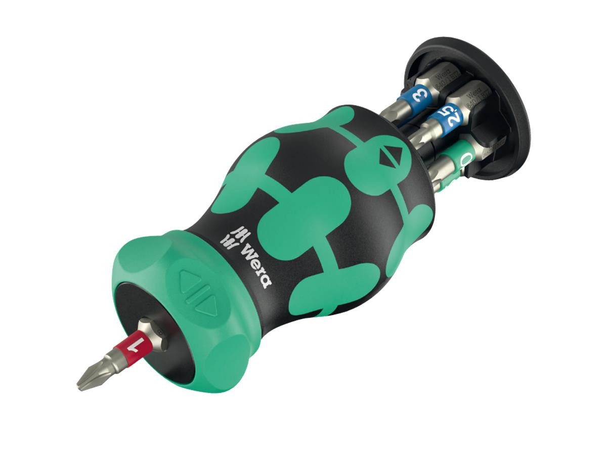 Wera Schraubendreher Bicycle Set 5, (Set), Integriertes Bit-Magazin mit 6x 25 mm Bits