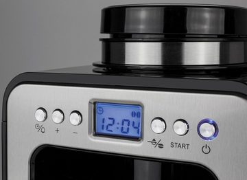 Caso Kaffeemaschine mit Mahlwerk 1848 Coffee Compact electronic, Permanentfilter