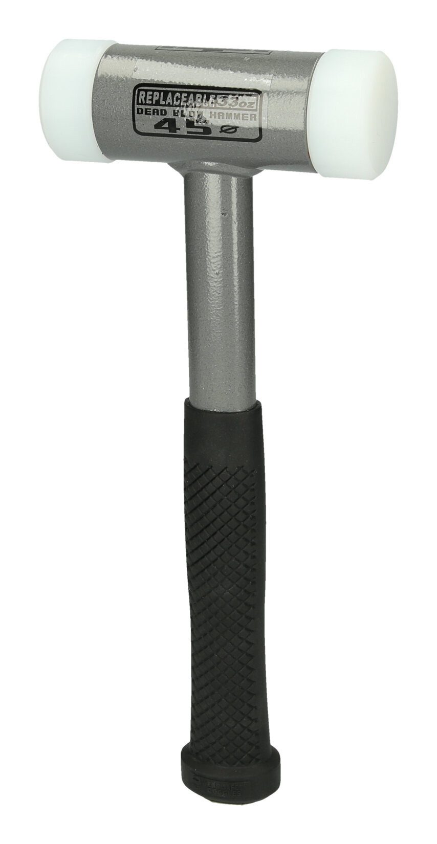 KS Tools Gummihammer, Rückschlagfreier Schonhammer, 830g