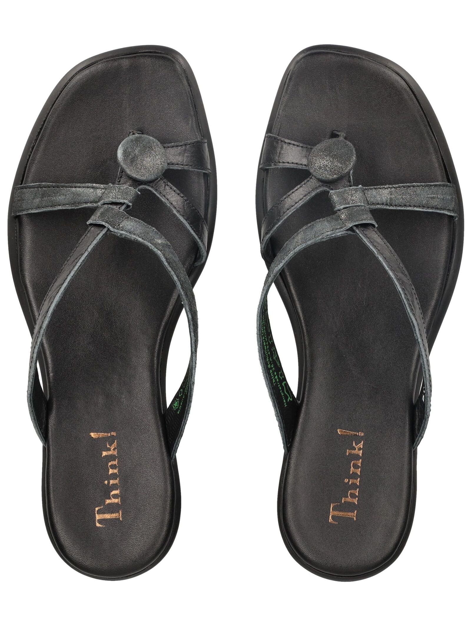 Think! Think! Sandalen Leder Zehentrenner
