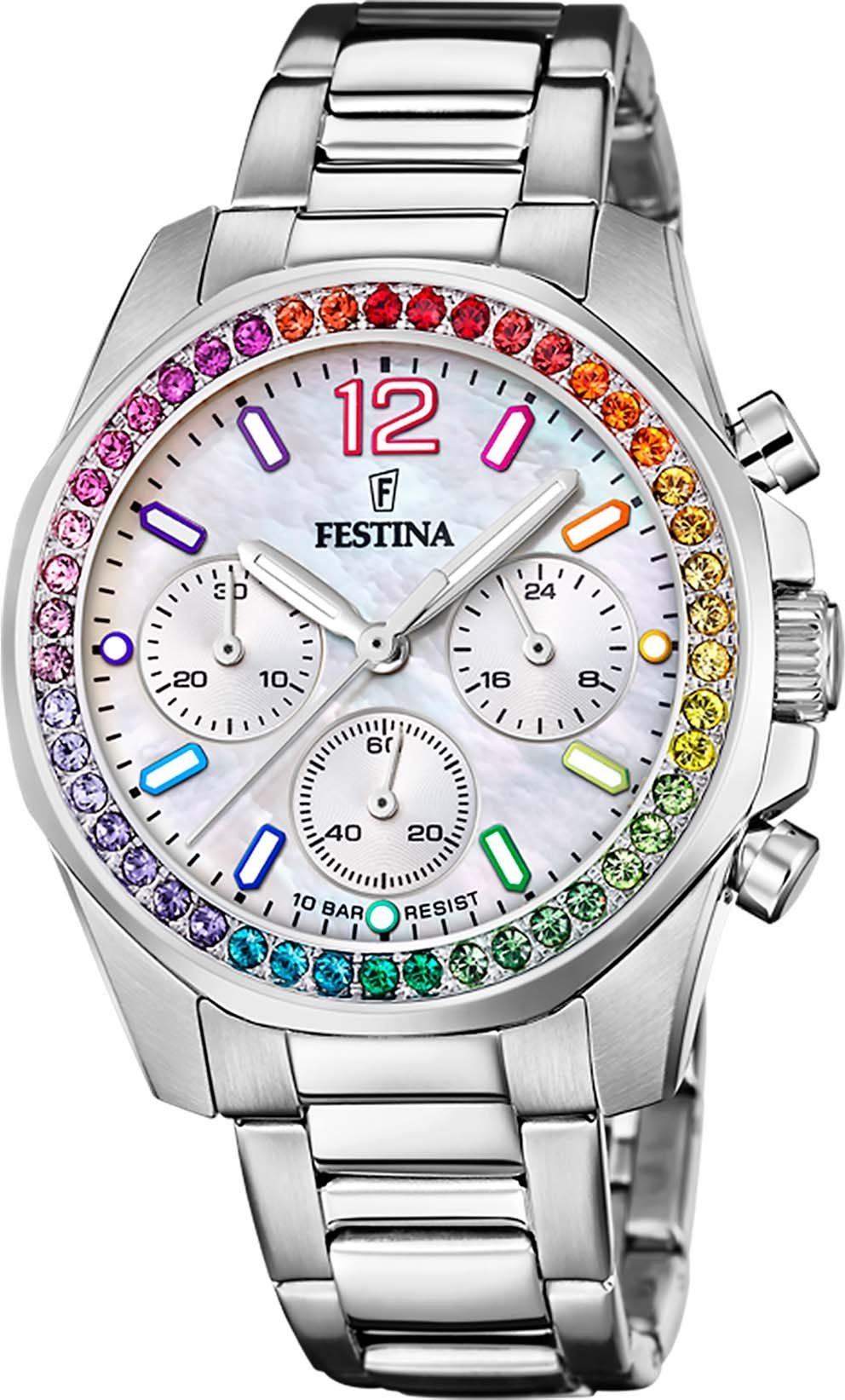 Festina Chronograph Boyfriend Collection F20606/2, Armbanduhr, günstig online kaufen