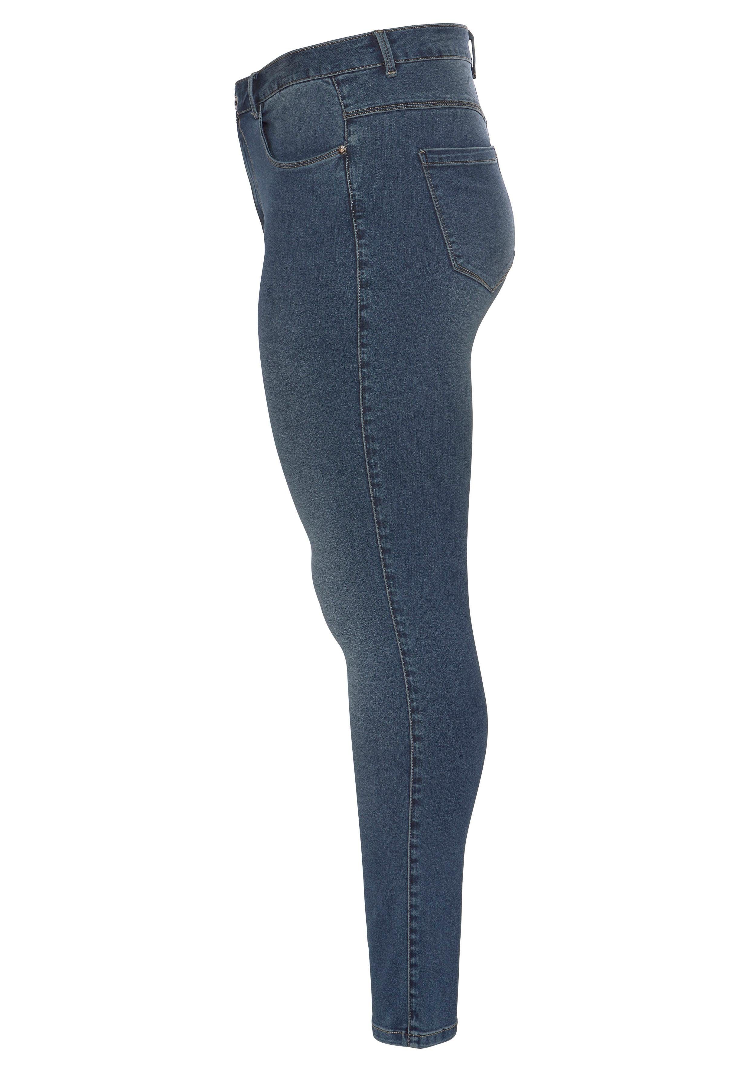 ONLY CARMAKOMA High-waist-Jeans CARAUGUSTA HW SK DNM