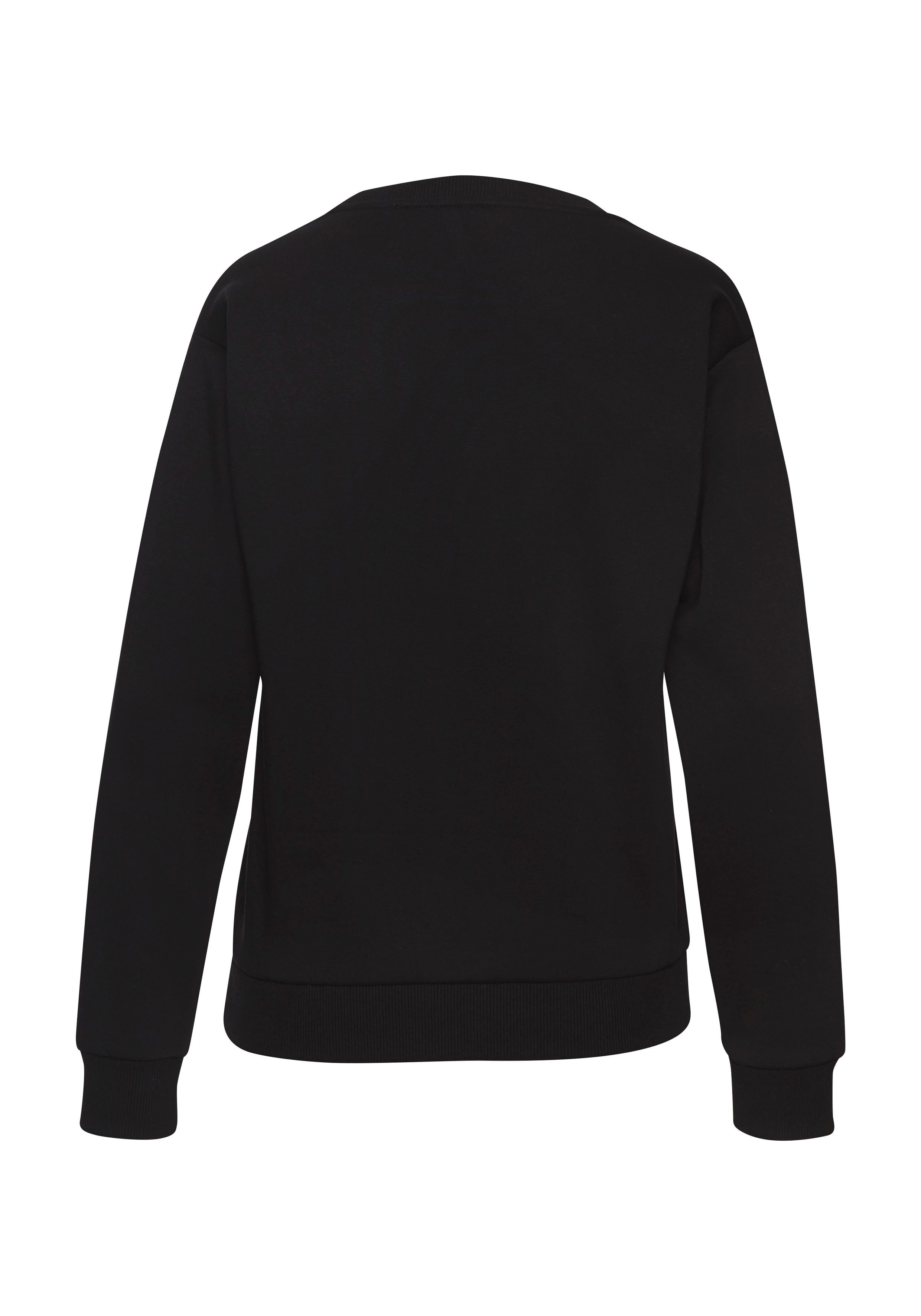 LASCANA Sweatshirt mit Herz-Leo-Druck, Loungewear