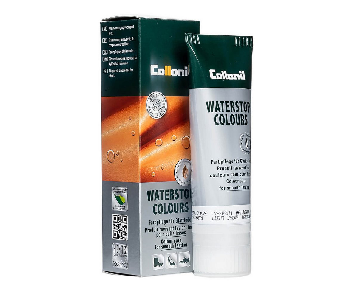 Thumbnail - Collonil Waterstop Colours - Farbige Pflege- und Imprägniercreme für Glattleder Schuhcreme