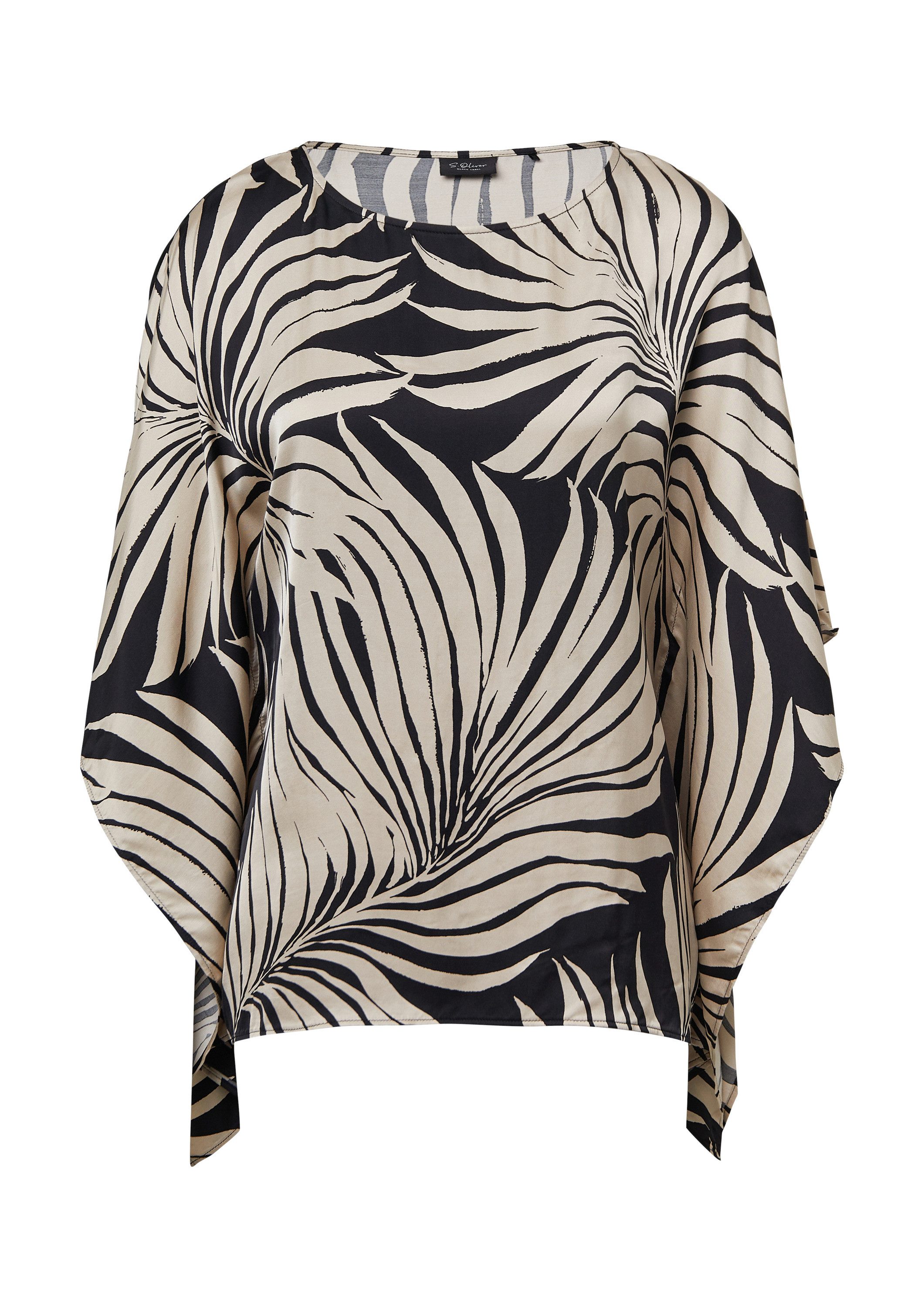 s.Oliver Poncho Bluse Fließende Poncho-Bluse aus Satin günstig online kaufen