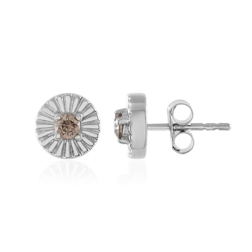 Cavill Ohrring-Set Cavill Sterlingsilber Ohrringe Damen 0,19 ct champagner Diamanten (2-tlg)