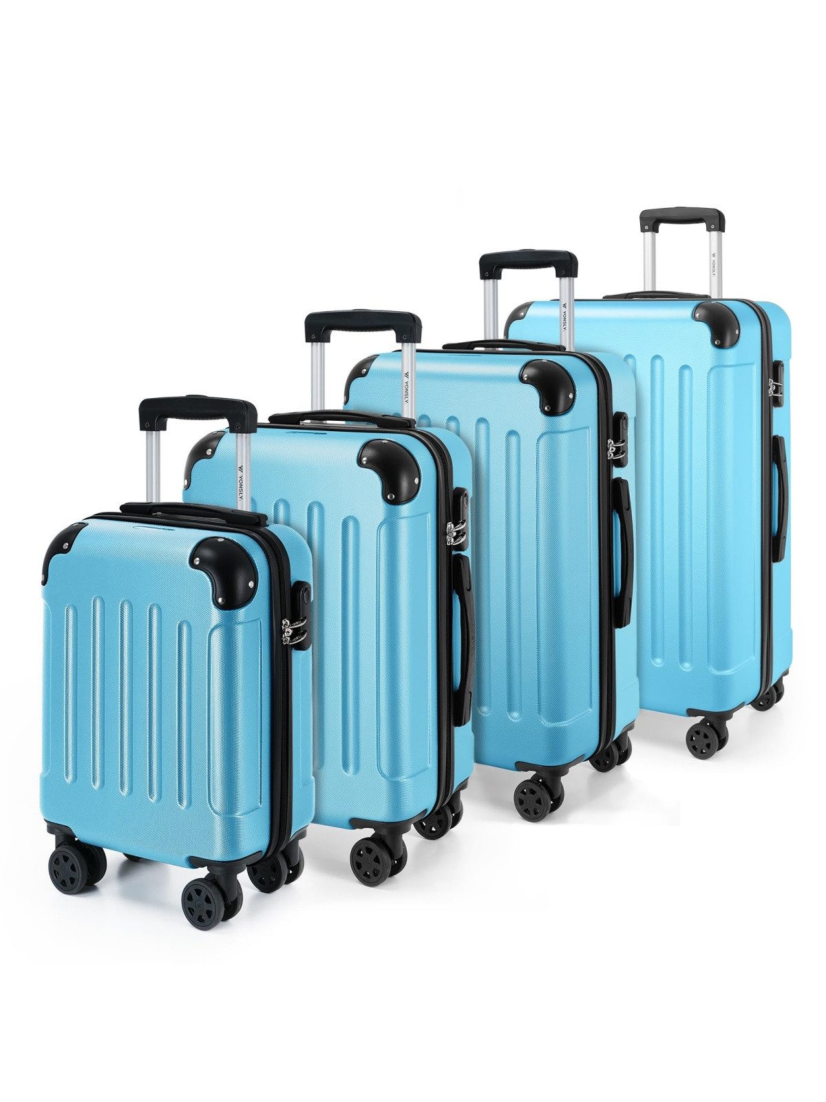 Kofferset Reisekoffer Trolley Rollkoffer Hartschalenkoffer in S-M-L-XL