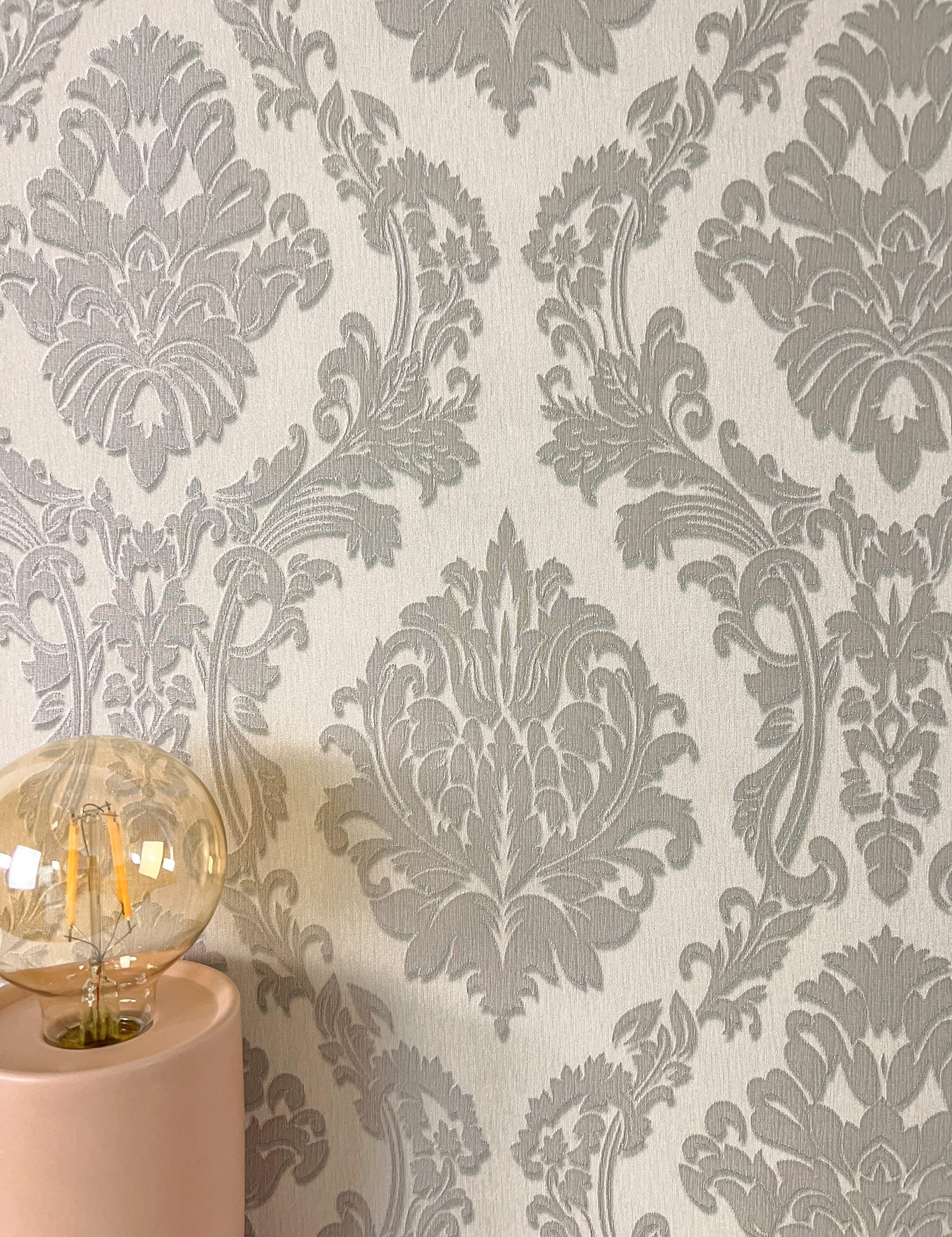 Newroom Vliestapete, Taupe Glänzend Modern Ornamente günstig online kaufen