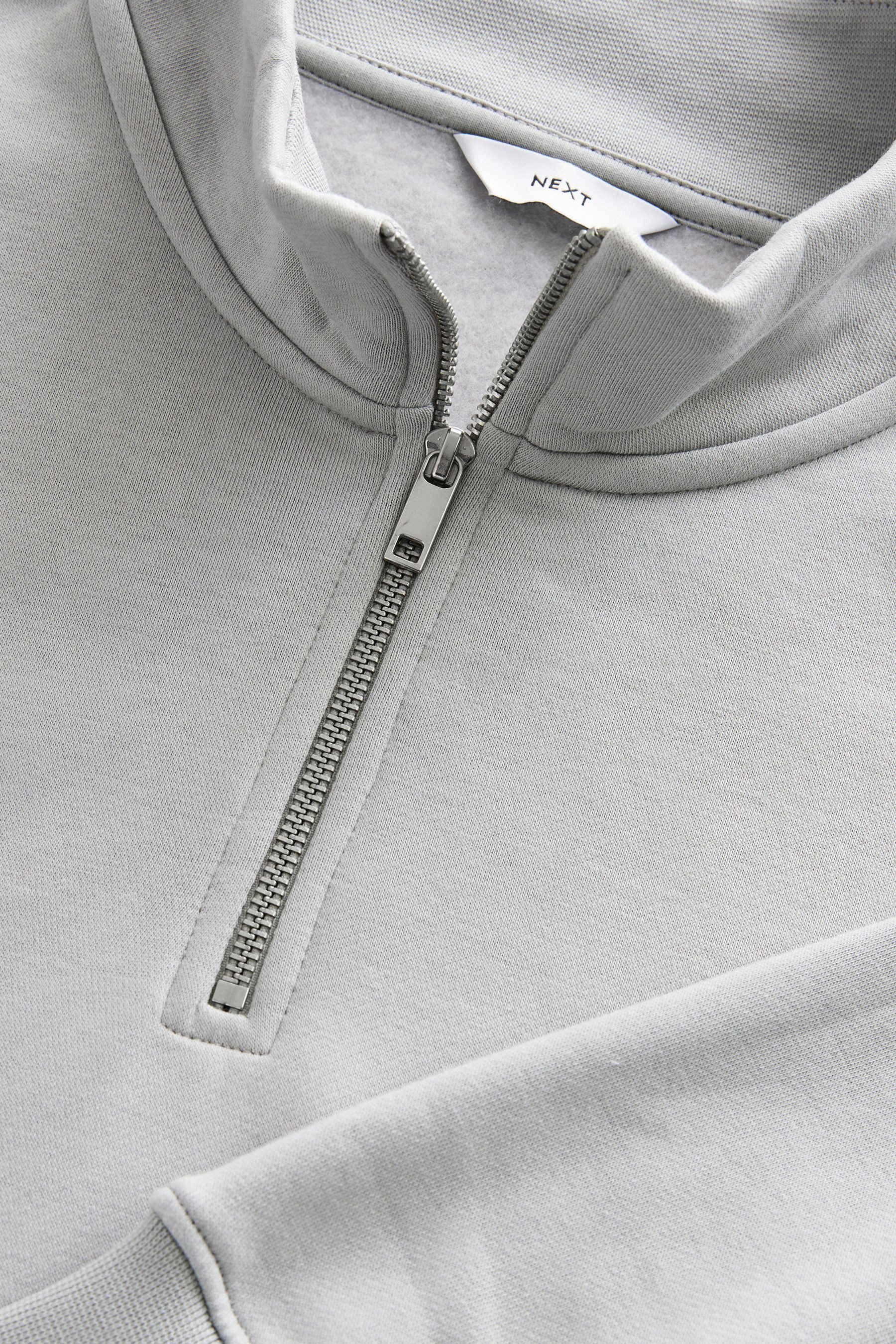 Next Sweater Jersey-Sweatshirt mit kurzem Reißverschlusskragen günstig online kaufen