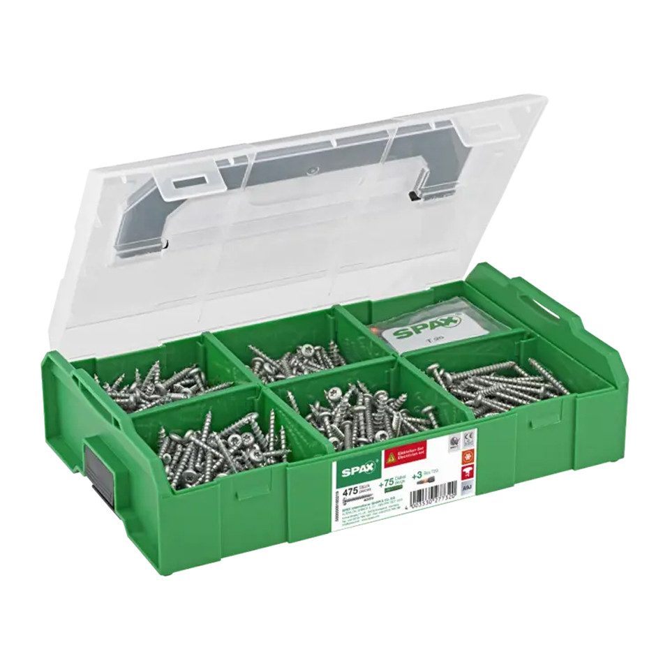 SPAX Schrauben-Set SPAX Elektriker L-BOXX KLEIN TSP