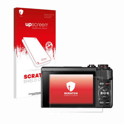 upscreen Schutzfolie für Canon PowerShot G7 X Mark II, Displayschutzfolie, Folie klar Anti-Scratch Anti-Fingerprint