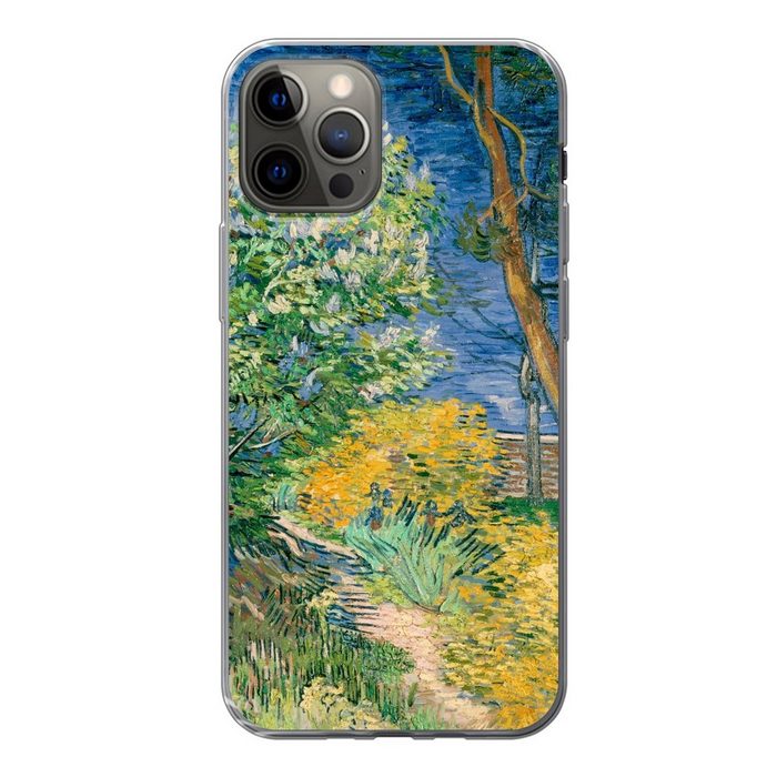 MuchoWow Handyhülle Die Büsche bei Arles - Vincent van Gogh Handyhülle Apple iPhone 12 Pro Smartphone-Bumper Print Handy