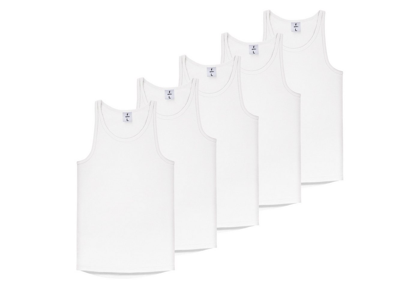 ALPIDEX Unterhemd ALPIDEX Herren Unterhemd 5er Set Männer Tank Top
