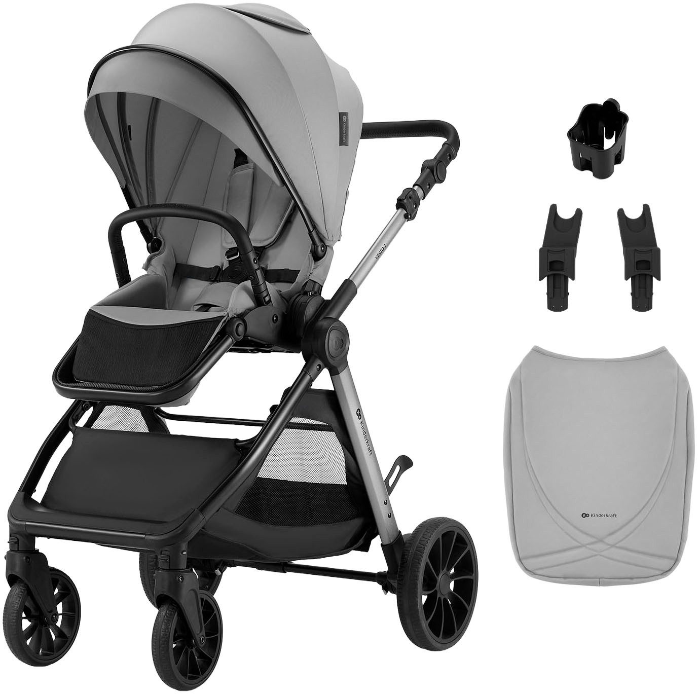 Kinderkraft Kinder-Buggy VESTO 2, (Set, 6-tlg)