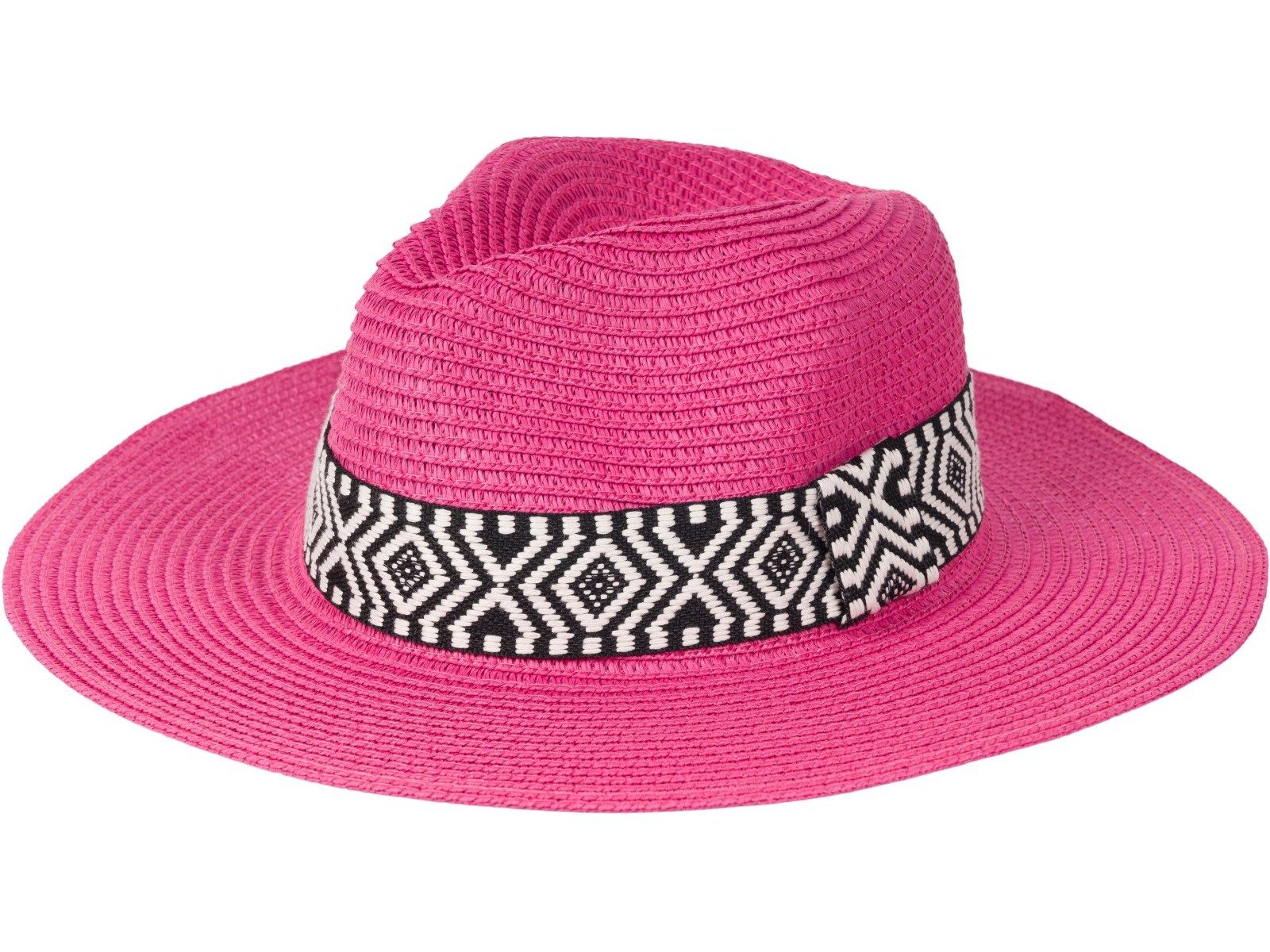 styleBREAKER Sonnenhut Panama Strohhut Hutband Azteken Muster (1-St)