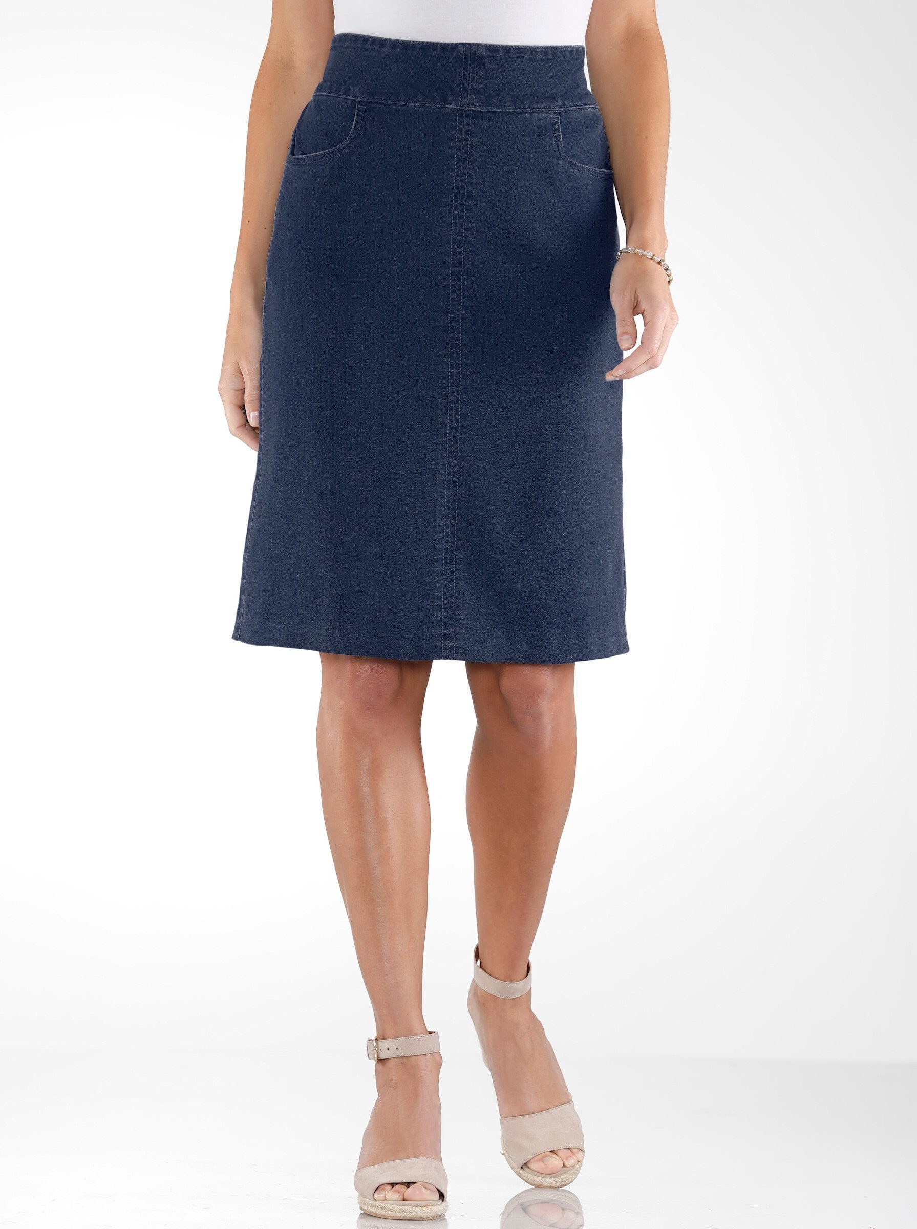 Sieh an! A-Linien-Rock Jeansrock . günstig online kaufen