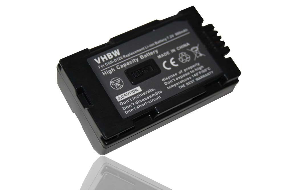 vhbw Ersatz für Panasonic VW-VBD25 für Kamera-Akku Li-Ion 900 mAh (7,2 V)