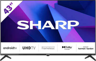 Sharp 4T-C43FNx LED-Fernseher (108 cm/43 Zoll, 4K Ultra HD, Android TV, Smart-TV)
